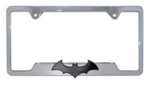 Batman Bat Black Open 2026 License Plate Frame