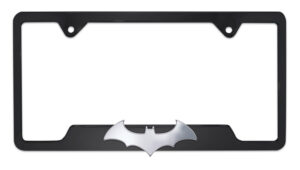 Batman Bat Open Black 2026 License Plate Frame