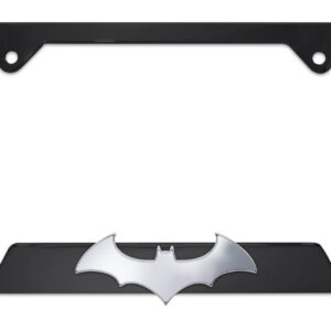 Batman Bat Open Black 2026 License Plate Frame