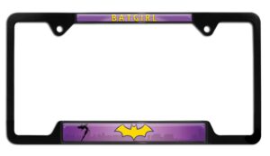 Batgirl Black Open 2026 License Plate Frame