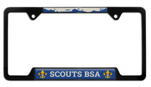 Scouting America Black Open Corner 2026 License Plate Frame