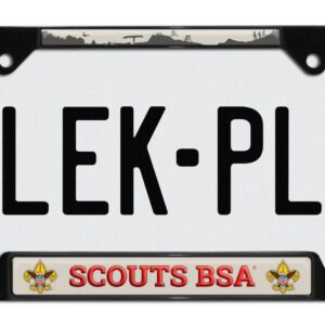 Scouting America Activity Black Open 2026 License Plate Frame