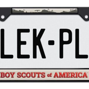 Scouting America Activity Black Standard 2026 License Plate Frame