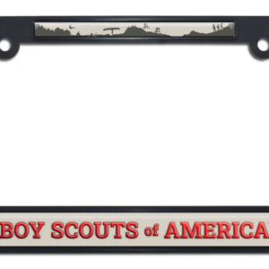 Scouting America (Boy Scouts) Black Standard Size 2026 License Plate Frame
