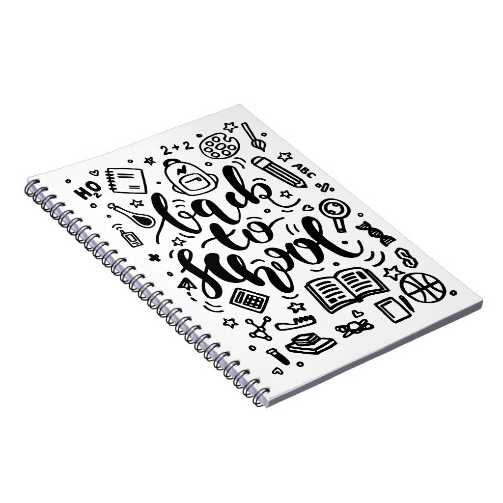 Back to School Education Notebook 3 Back to School Education Notebook