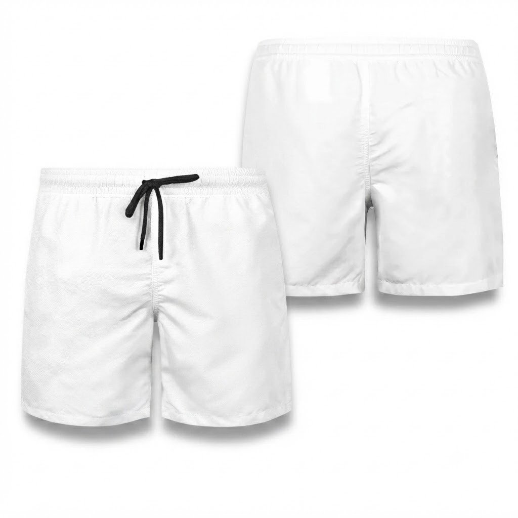 All-Over-Print Beach Shorts (Custom-Made) 1 All-Over-Print Beach Shorts (Custom-Made)