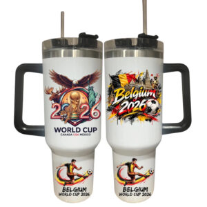 Belgium World Cup 2026 Tumbler 40oz