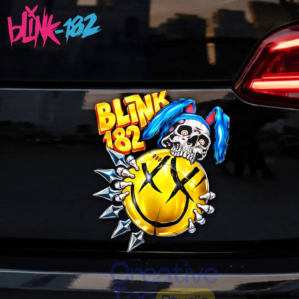 Blink-182 Car Name Badge Emblem Version 1 1 Blink-182 Car Name Badge Emblem Version 1