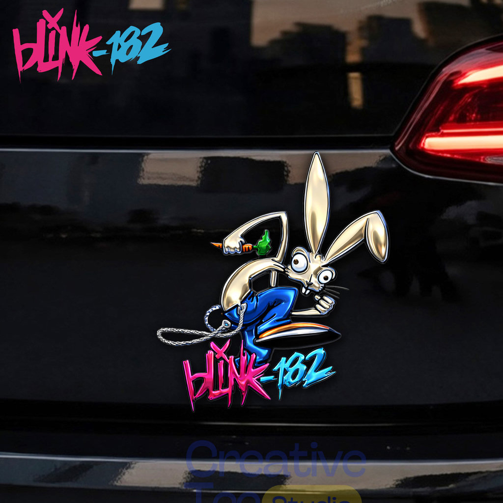 Blink-182 Car Name Badge Emblem Version 2 1 Blink-182 Car Name Badge Emblem Version 2