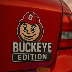 Brutus Buckeye Ohio State Buckeyes Car Name Badge Emblem