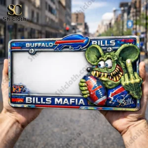 Buffalo Bills x Rat Fink Bills Mafia Statement 2026 License Plate Frame