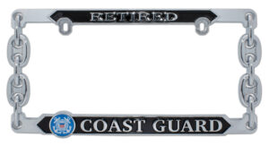 Coast Guard Retired 2026 License Plate Frame
