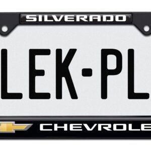 Chevy Silverado Standard Black 2026 License Plate Frame