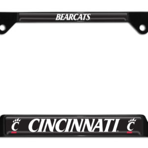 University of Cincinnati Bearcats Black Open Corner 2026 License Plate Frame