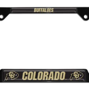 Colorado University Buffaloes Black Open Corner 2026 License Plate Frame