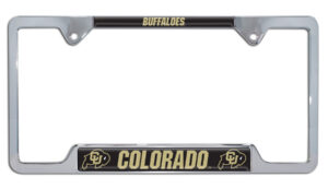 Colorado University Buffaloes Open Corner 2026 License Plate Frame