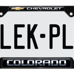 Colorado Chevy Open Black 2026 License Plate Frame