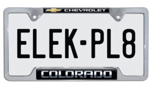 Colorado Chevy Open 2026 License Plate Frame