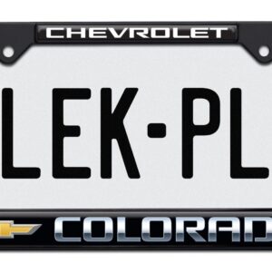 Colorado Chevy Standard Black 2026 License Plate Frame
