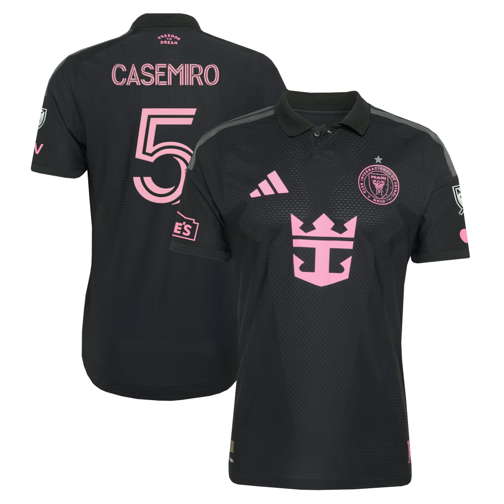 Carlos Casemiro Inter Miami CF 2026 Black Soccer Jersey for Soccer Fans 1 Carlos Casemiro Inter Miami CF 2026 Black Soccer Jersey for Soccer Fans