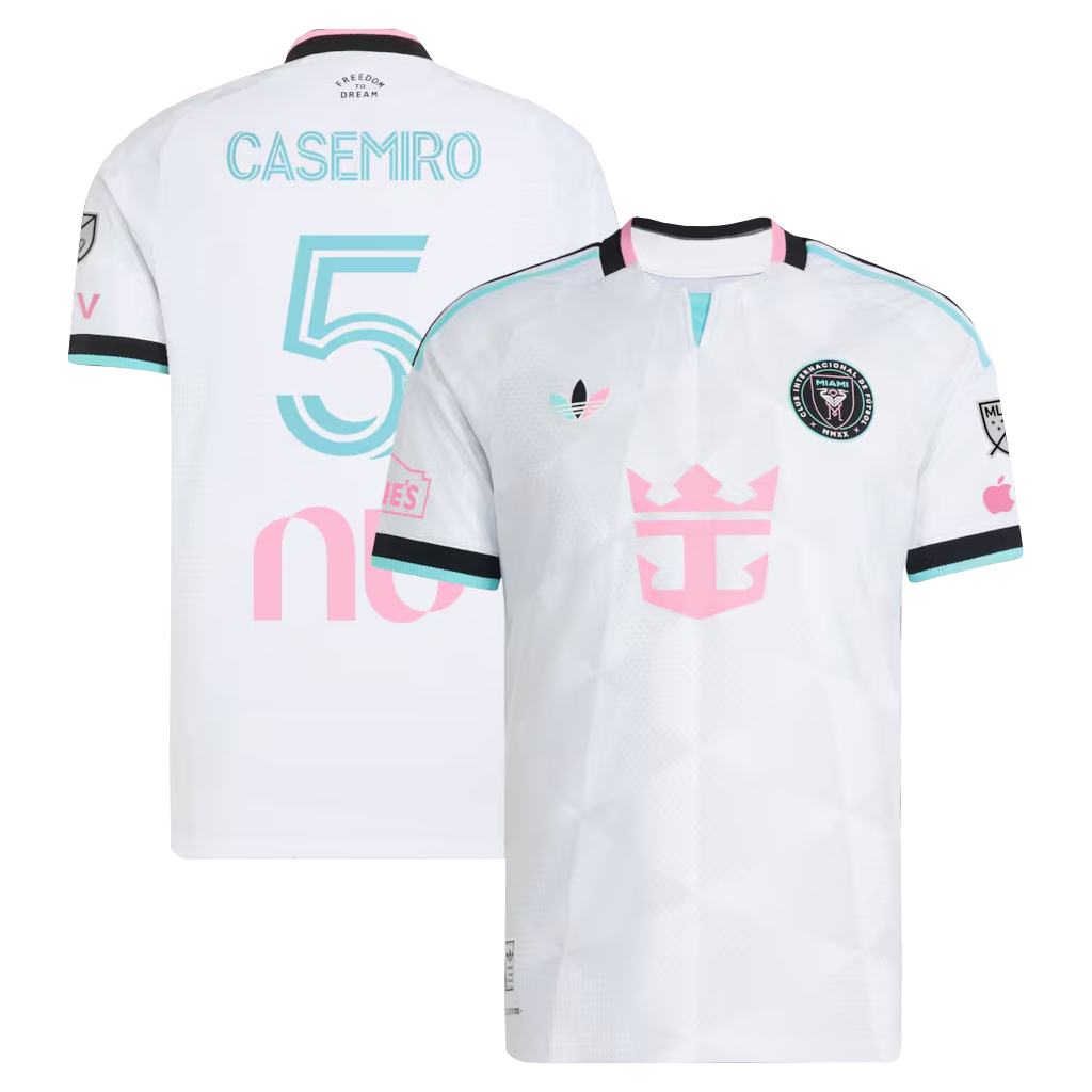 Carlos Casemiro Inter Miami CF 2026 White Soccer Jersey for Soccer Fans 1 Carlos Casemiro Inter Miami CF 2026 White Soccer Jersey for Soccer Fans