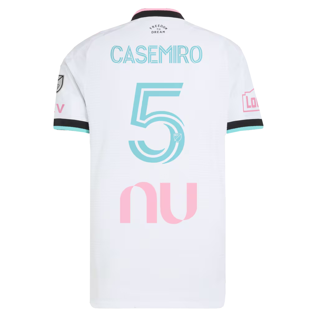 Carlos Casemiro Inter Miami CF 2026 White Soccer Jersey for Soccer Fans 3 Carlos Casemiro Inter Miami CF 2026 White Soccer Jersey for Soccer Fans - Image 3