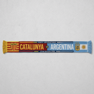 Catalunya Vs Argentina 22 De Diciembre 2009 Partit Internacional Scarf