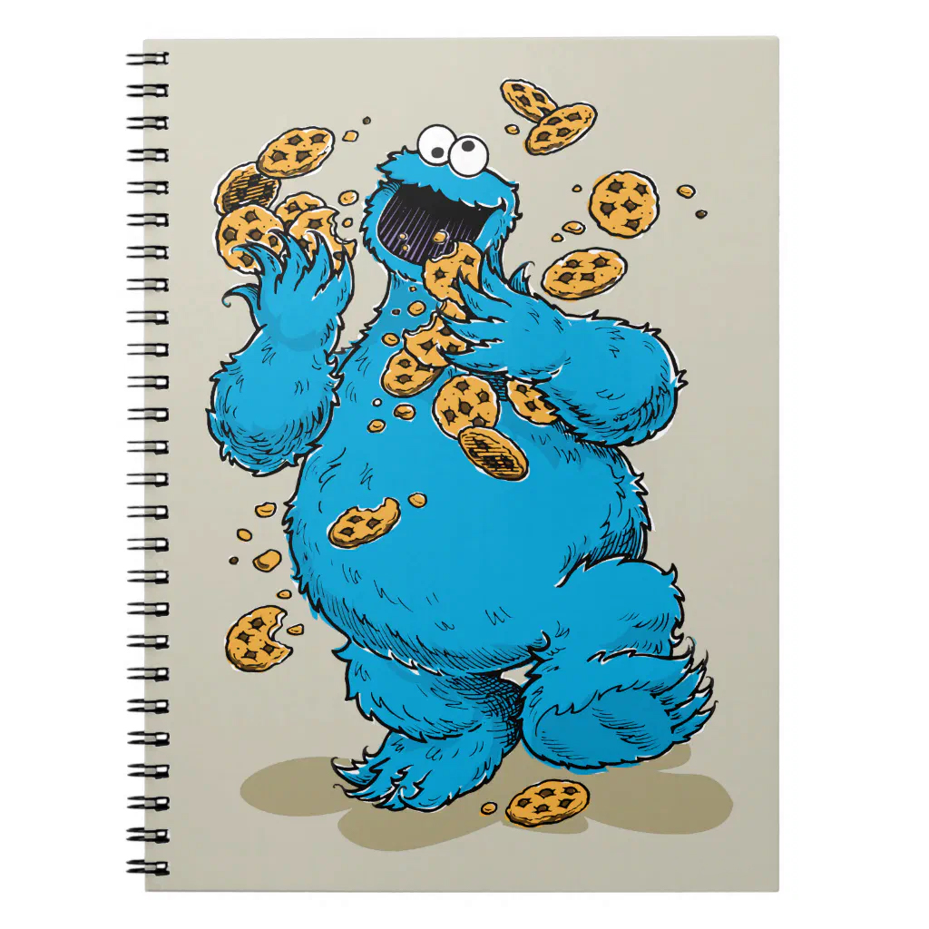 Cookie Monster Crazy Cookies Notebook 1 Cookie Monster Crazy Cookies Notebook