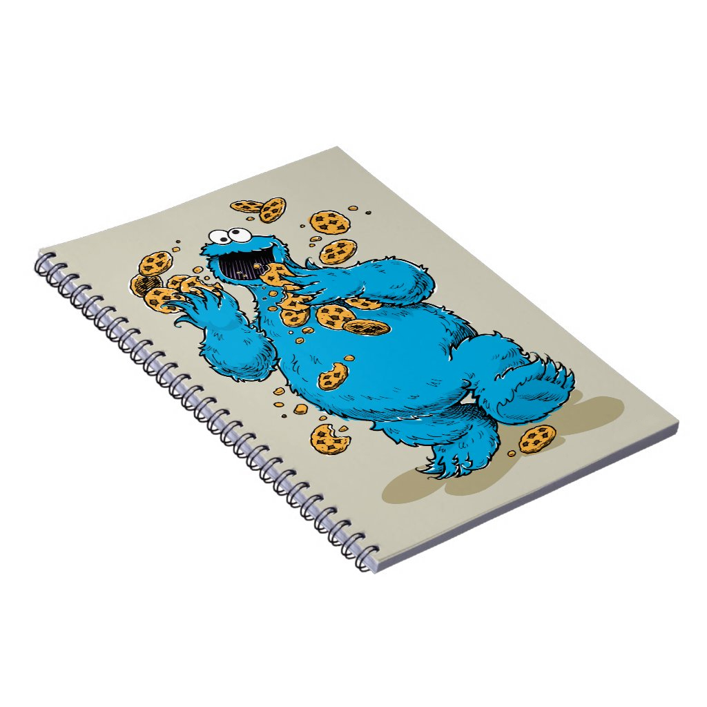 Cookie Monster Crazy Cookies Notebook 3 Cookie Monster Crazy Cookies Notebook