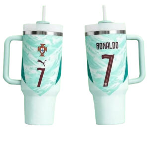 Cristiano Ronaldo Number 7 Portugal Team Tumbler 40oz for Soccer Fans