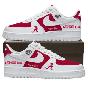 Custom Name Alabama Crimson Tide 2026 Air Force 1 Shoes Sneakers