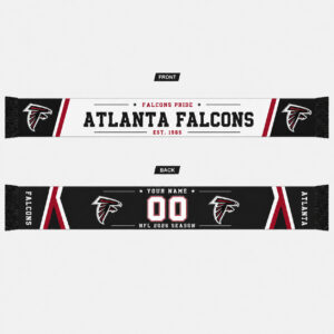 Custom Name And Number Atlanta Falcons 2026 Season Scarf Version 1