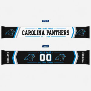 Custom Name And Number Carolina Panthers 2026 Season Scarf Version 1