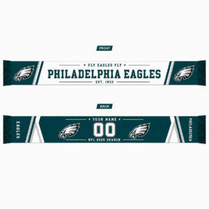 Custom Name And Number Philadelphia Eagles 2026 Season Scarf Version 1