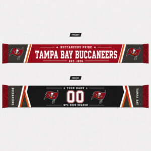 Custom Name And Number Tampa Bay Buccaneers 2026 Season Scarf Version 1