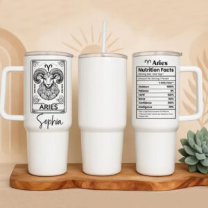 Custom Name Aries Zodiac 2026 Tumbler
