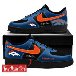 Custom Name Denver Broncos Season 2026 Shoes Sneakers for Football Fans