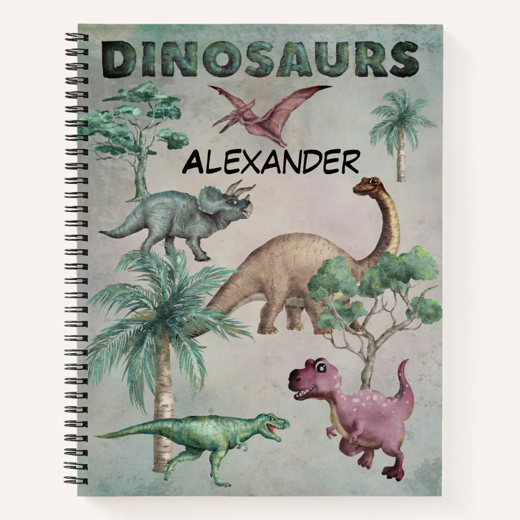 Custom Name Dino Dinosaur Notebook 1 Custom Name Dino Dinosaur Notebook
