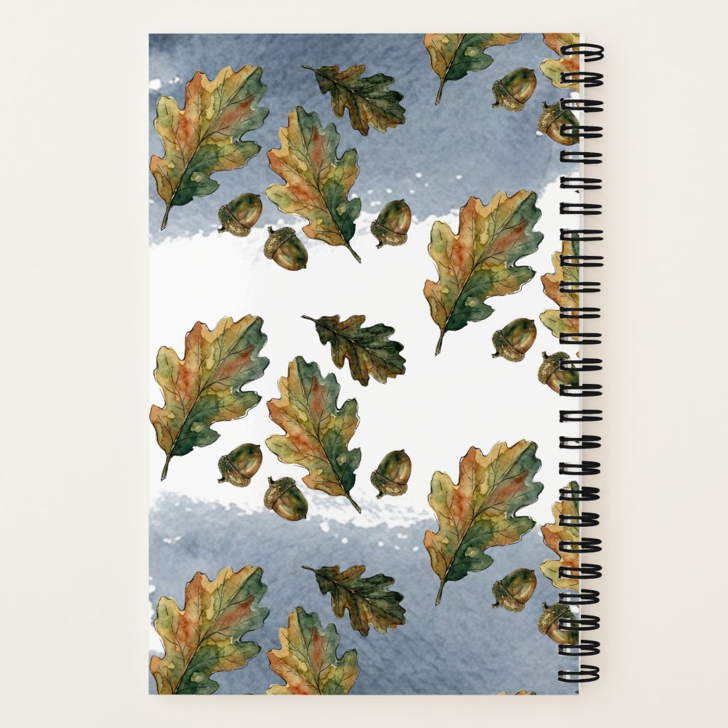 Custom Name Helping Me Grow Oak Tree Watercolor Teacher Notebook 2 Custom Name Helping Me Grow Oak Tree Watercolor Teacher Notebook