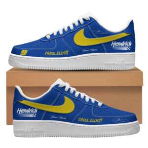 Custom Name Hendrick Motorsports Chase Elliott 2026 Air Force 1 Shoes Sneakers Version 1 for Racing Fans