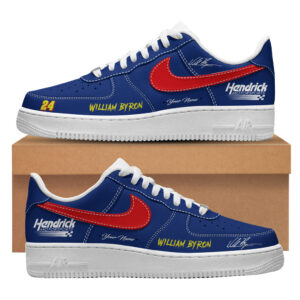 Custom Name Hendrick Motorsports William Byron 2026 Air Force 1 Shoes Sneakers Version 1 for Racing Fans