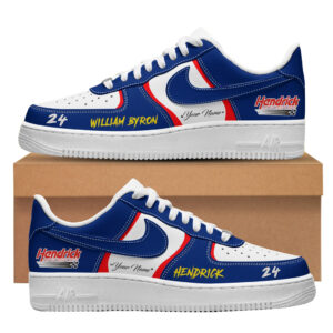 Custom Name Hendrick Motorsports William Byron 2026 Air Force 1 Shoes Sneakers Version 2 for Racing Fans