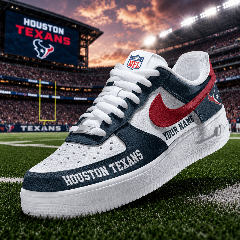 Custom Name Houston Texans New Version 2026 Shoes Sneakers for Football Fans 2 Custom Name Houston Texans New Version 2026 Shoes Sneakers for Football Fans - Image 2