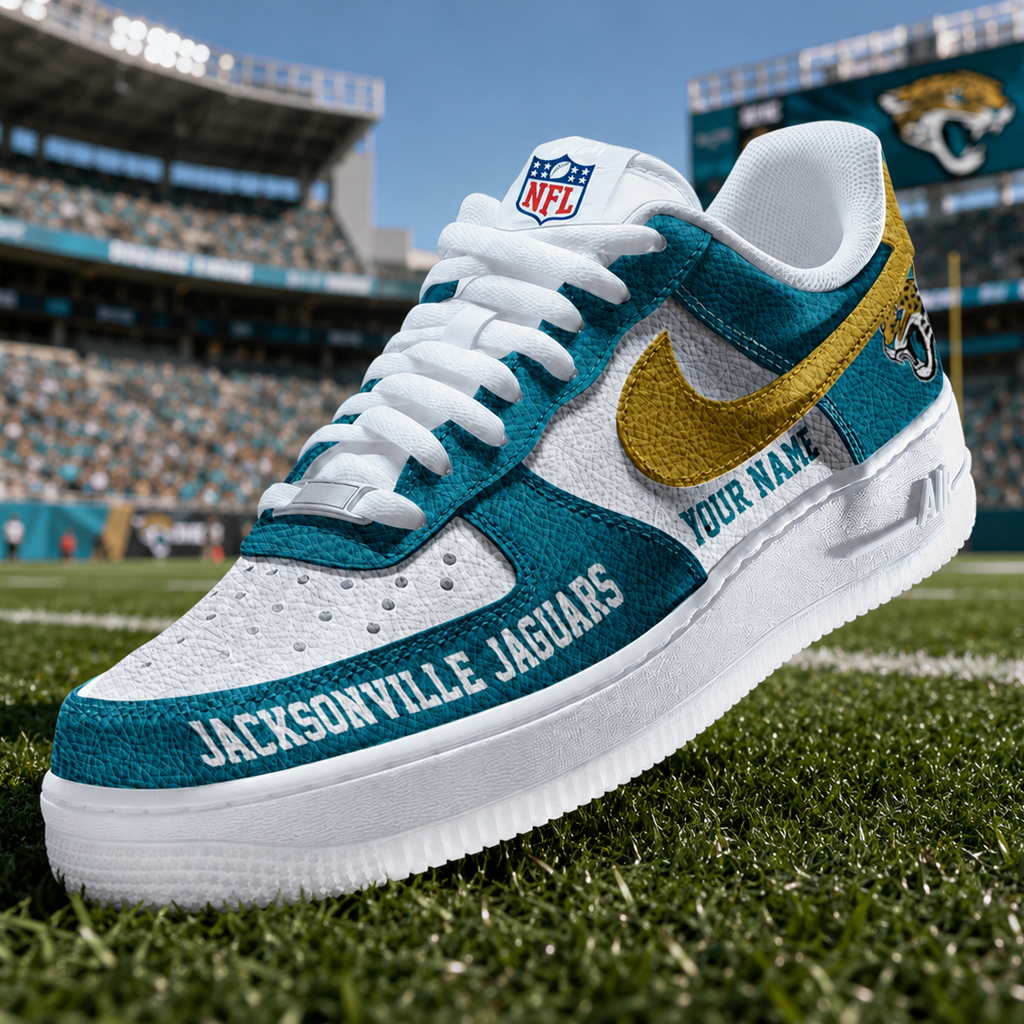 Custom Name Jacksonville Jaguars New Version 2026 Shoes Sneakers for Football Fans 2 Custom Name Jacksonville Jaguars New Version 2026 Shoes Sneakers for Football Fans - Image 2