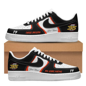 Custom Name Joe Gibbs Racing Chase Briscoe 2026 Air Force 1 Shoes Sneakers for Racing Fans