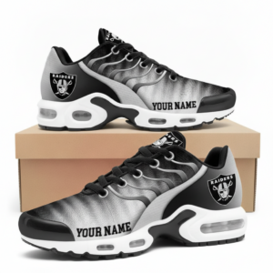 Custom Name Las Vegas Raiders National Football League New Version 2026 Air Cushion Sneakers