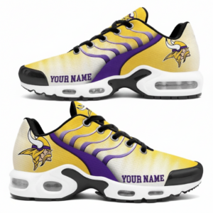 Custom Name Minnesota Vikings National Football League New Version 2026 Air Cushion Sneakers