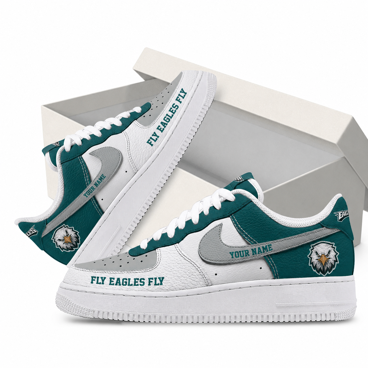 Custom Name Philadelphia Eagles New Version 2026 Fly Eagles Fly Shoes Sneakers for Football Fans 1 Custom Name Philadelphia Eagles New Version 2026 Fly Eagles Fly Shoes Sneakers for Football Fans