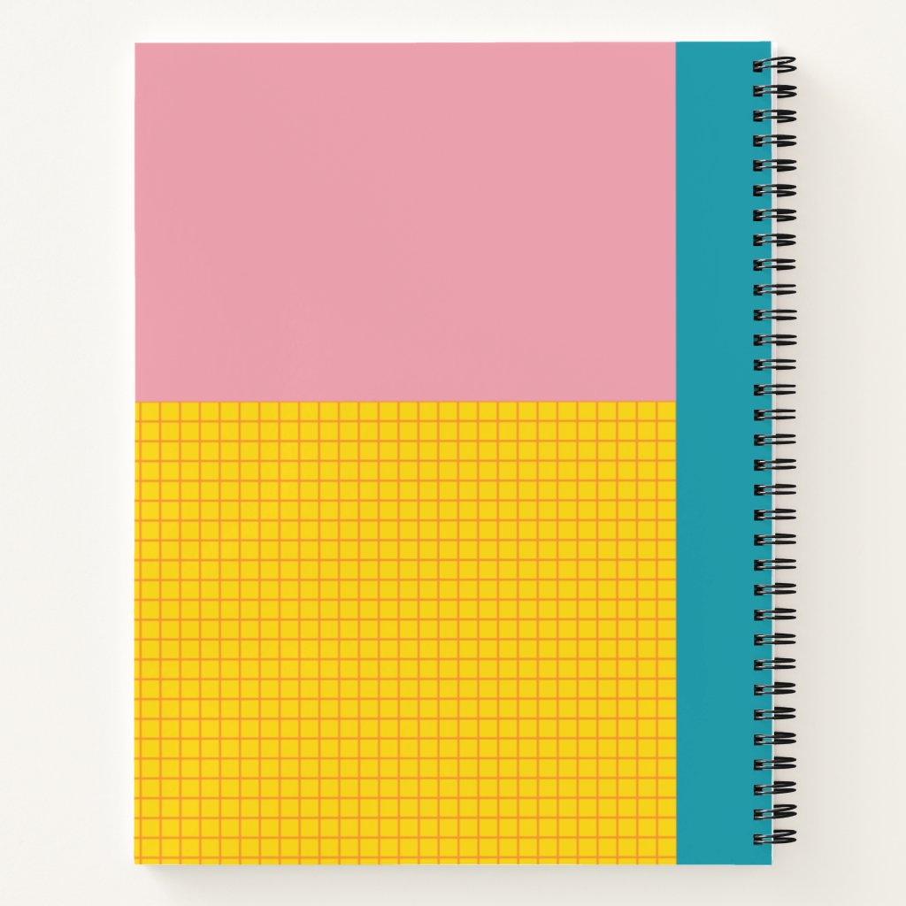Custom Name Pink Modern School Math Graph Paper Notebook 2 Custom Name Pink Modern School Math Graph Paper Notebook
