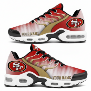 Custom Name San Francisco 49ers National Football League New Version 2026 Air Cushion Sneakers
